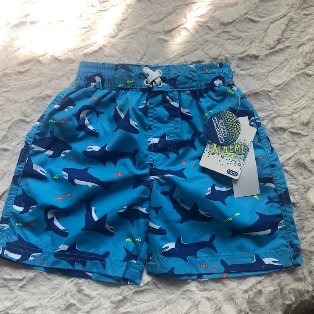I Xtreme Toddler Boys Shark Swim Trunks